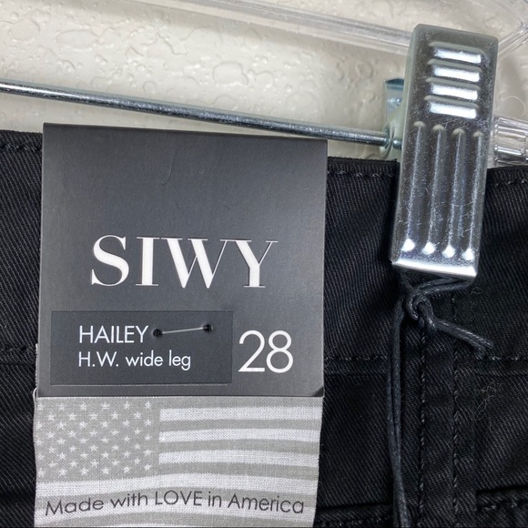 NWT Nordstrom SIWY Black Hailey Wide Leg Pants - Picture 5 of 8